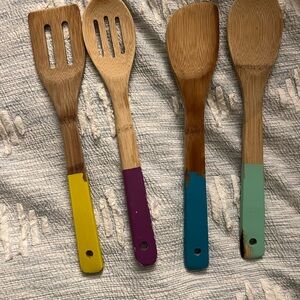 Colorful Wooden Kitchen Utensils